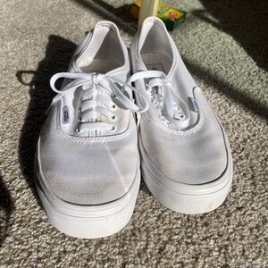 Vans Classic White Lace-Up Sneakers